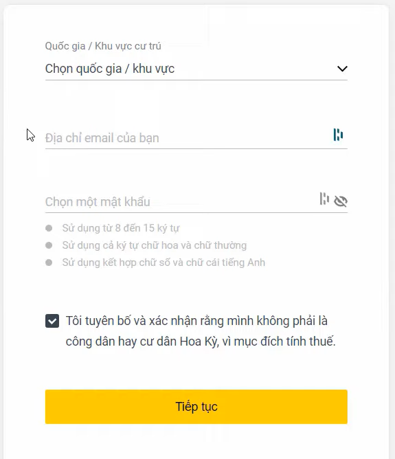 Cách đăng ký tài khoản Exness